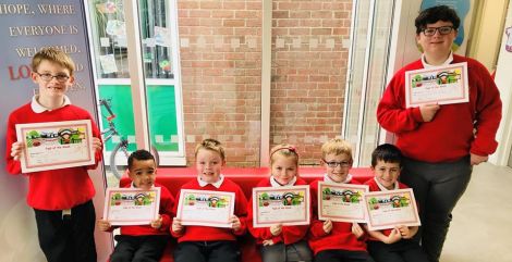 Pupil of the Week winners today: Shai, Leo, Kalleigh, Fionn, Jack, Andrew and Connor.