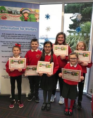 Another enterprising week in St Joseph's has just passed and a big well done goes to our Pupil of the Week winners: Shanna, Emer, Holly, Cian, Tierna and Eva! Our last Pupil of the Week winners from November.