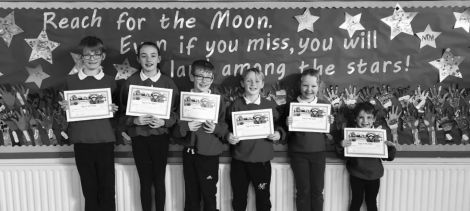 It's the end of another brilliantly busy and productive week in St Joseph's. Paige, Hannah, Fionn, Aaron, Andrew and Caitlín were our deserved recipients of the Pupil of the Week award. Well done!