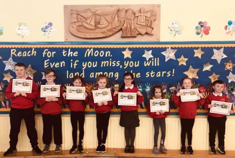 Well done to our Pupil of the Week winners who today received their certificates. A special mention goes to Anthony (P1) and Damien (P7) who both had a brilliant first week in St Joseph's.