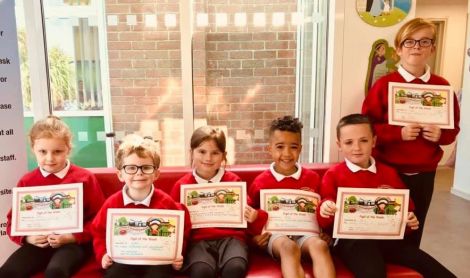 *** Pupil of the Week *** It was another great week in St Joseph's and today we had great pleasure in awarding our Pupil of the Week recipients; Luke, Shai, Olivia, Hollie, Reece and Blake. Well done!