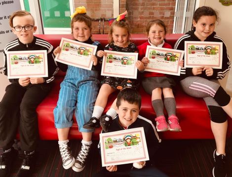 *** Pupil of the Week *** Both hard work and perseverance were very evident throughout St Joseph's this week and we were delighted to give the Pupil of the Week awards to Skylar, Paige, Mia, Maci, Jack and Blake. Well done!