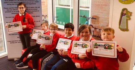 *** Pupil of the Week *** Ethan, Sonny, Emer, Fionn, Louis and Tierna were the Pupil of the Week award winners. Well done!